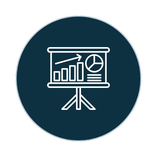Portfolio Manager Icon in Gray Blue