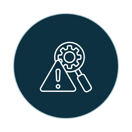 Risk Officer Icon in Gray Blue